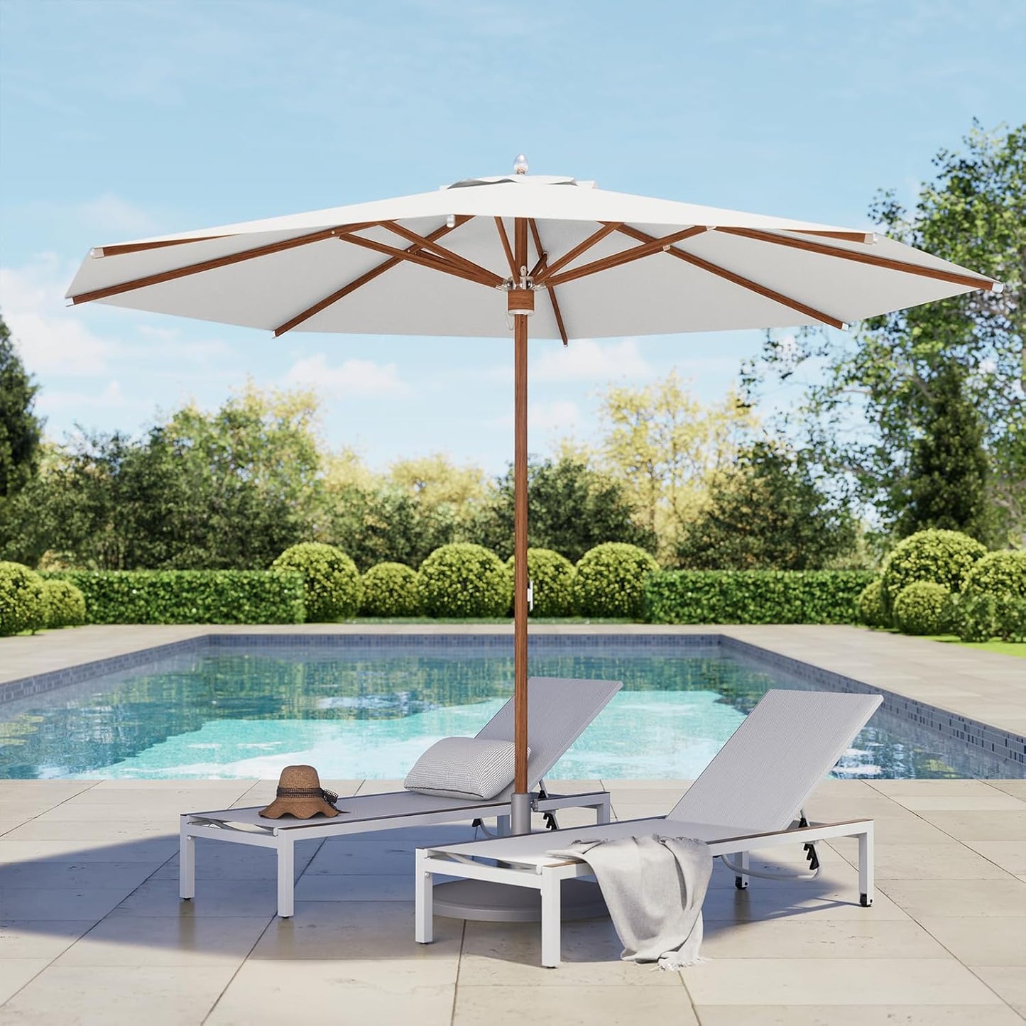 Grand patio 11 FT 10-Year-Non-Fading Patio Umbrella