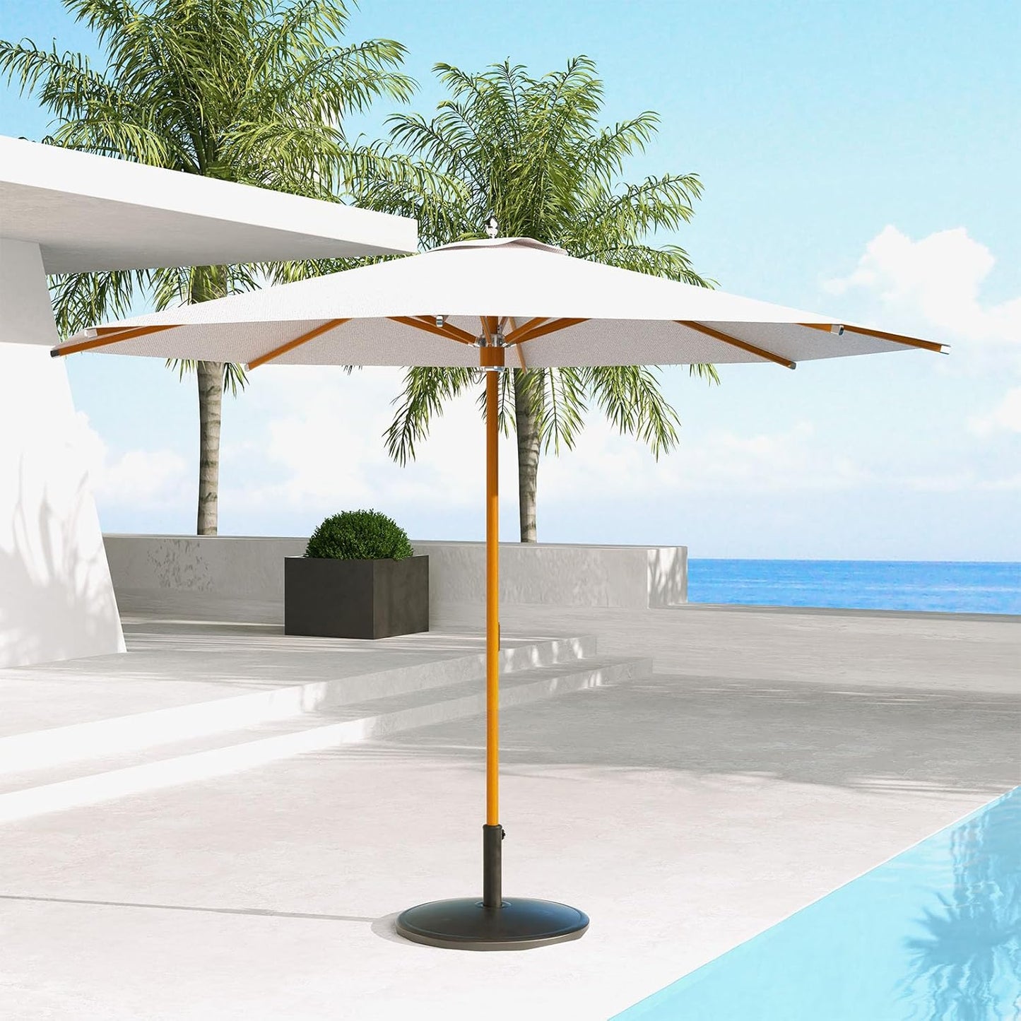 Grand patio 11 FT 10-Year-Non-Fading Patio Umbrella